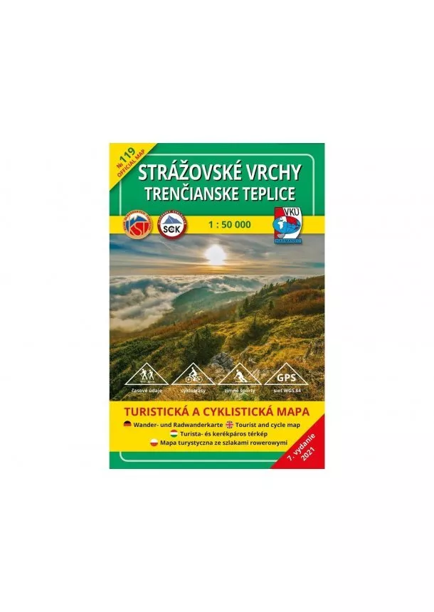 Strážovské vrchy - Trenčianske Teplice - Turistická a cyklistická mapa