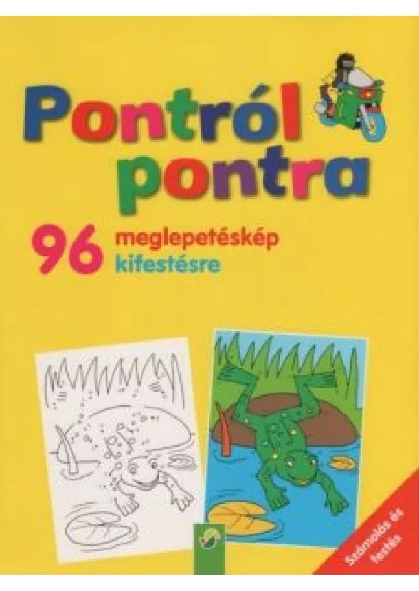 Foglalkoztató - Pontról pontra - 96 meglepetéskép kifestésre