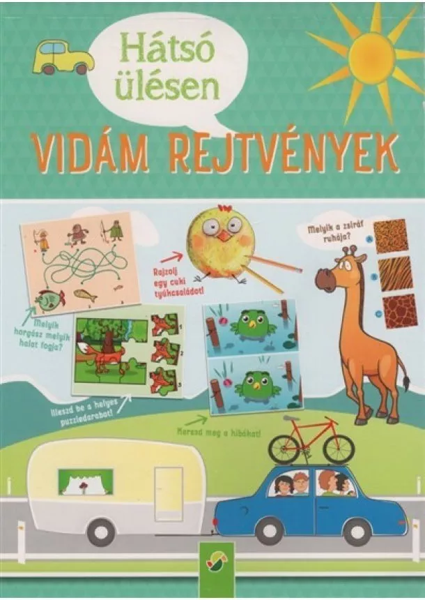 Foglalkoztató - Hátsó ülésen - Vidám rejtvények