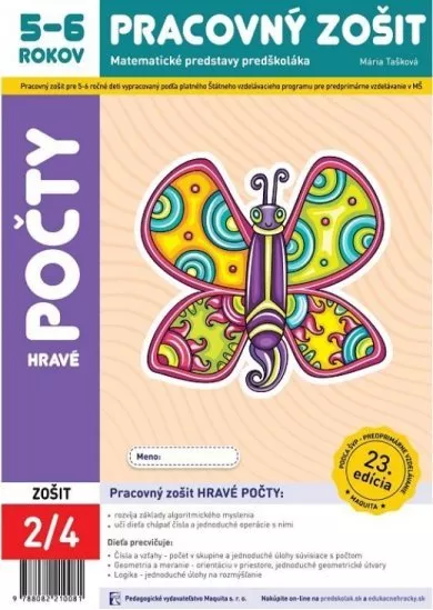 Hravé počty - Pracovný zošit 5-6 rokov - Matematické predstavy predškoláka