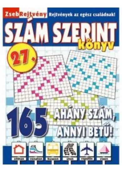 Zsebrejtvény Szám szerint könyv 27.