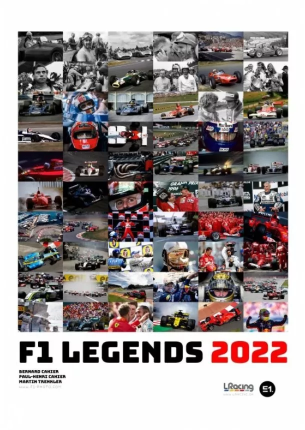 Martin Trenkler, Paul-Henri Cahier - F1 LEGENDS 2022 - nástenný kalendár