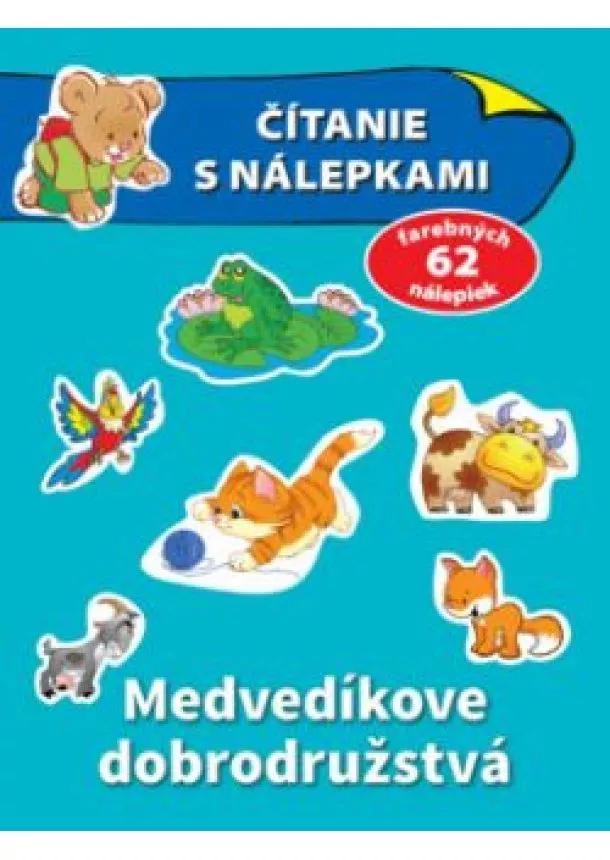 Čítanie s nálepkami Medvedíkove dobrodružstvá