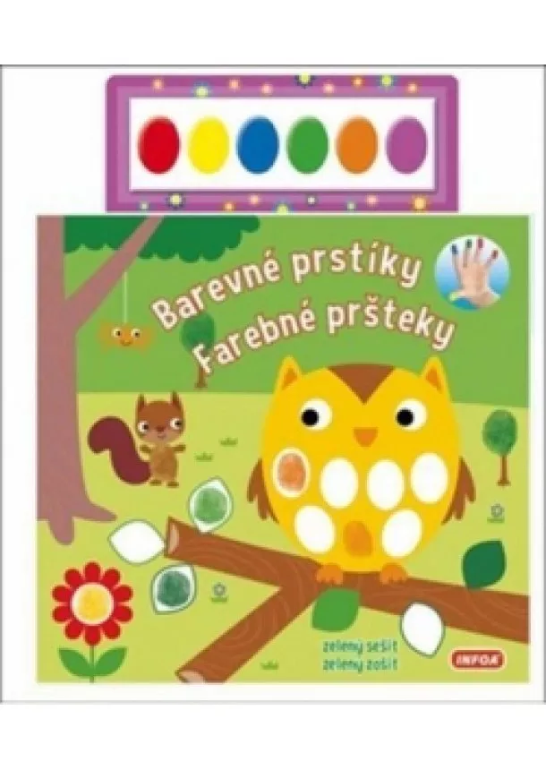 autor neuvedený - Barevné prstíky - Farebné pršteky -zelený sešit