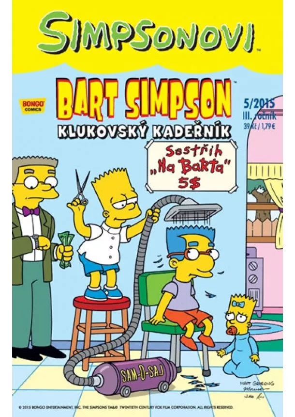 Matt Groening - Simpsonovi - Bart Simpson 05/15 - Klukovský kadeřník