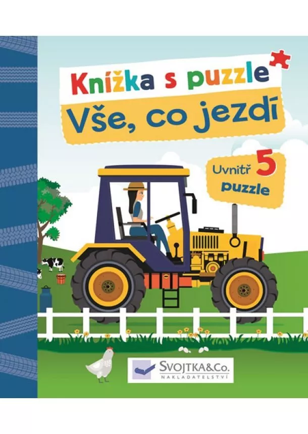 Laura Teller - Vše, co jezdí - Knížka s puzzle