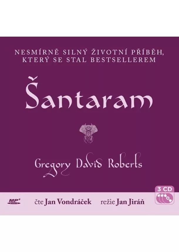 Šántárám - 3 CD (Čte Jan Vondráček)