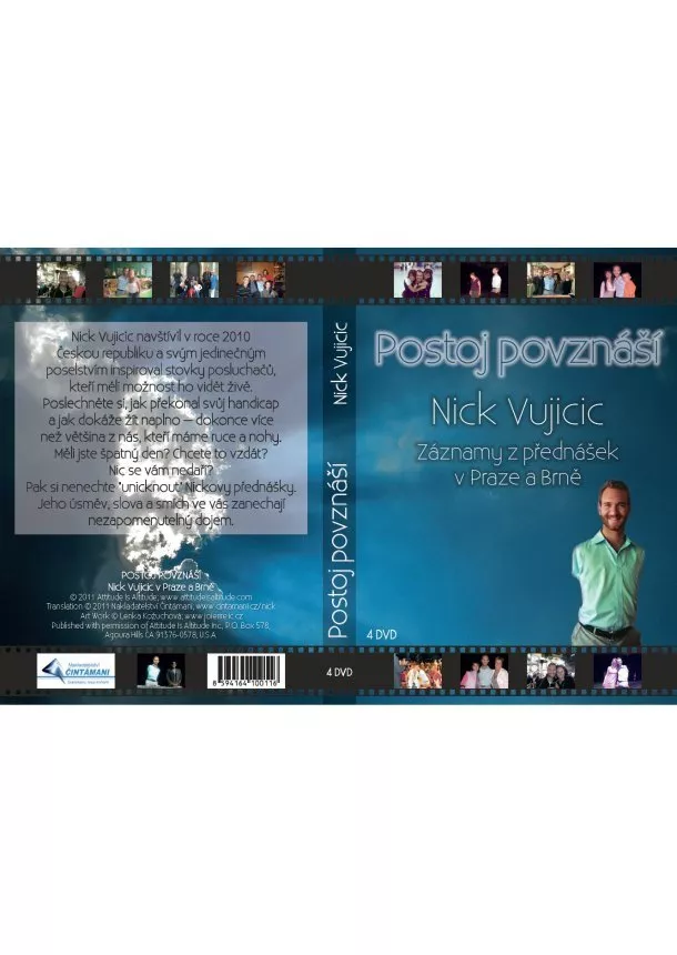 Nick Vujicic - Postoj povznáší - záznamy z přednášek v Praze a Brně