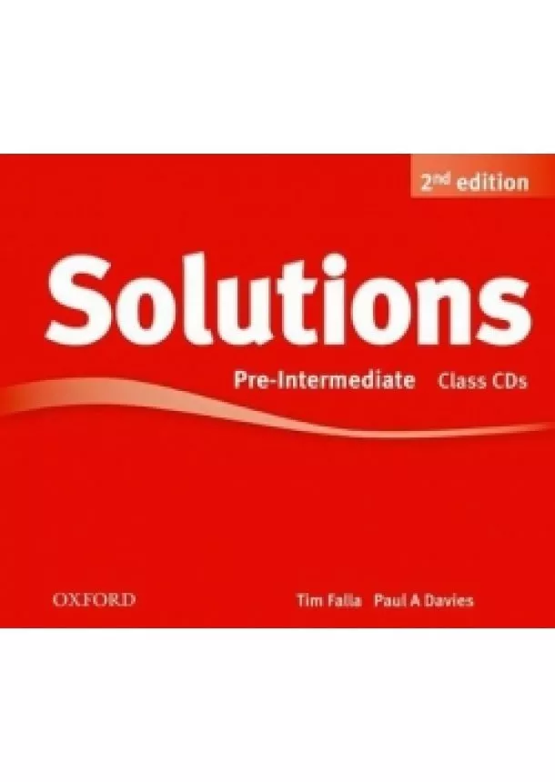 Paul A., Tim Falla, Davies - Maturita Solutions 2nd Edition Pre-intermediate Class Audio 3 CDs