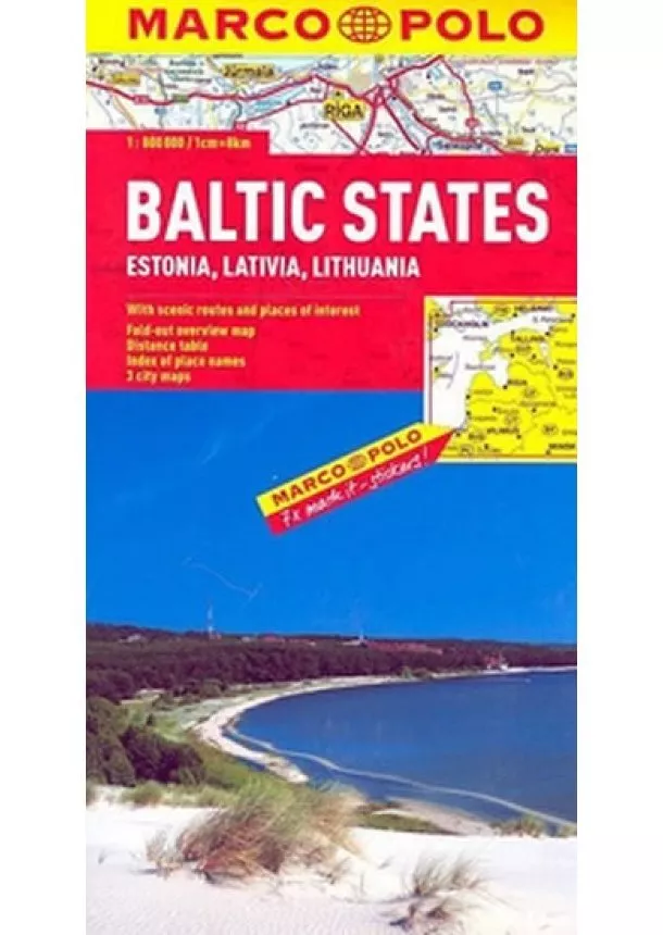 autor neuvedený - Baltské státy/mapa 1:800T MD