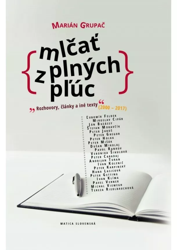 Marián Grupač - Mlčať z plných plúc