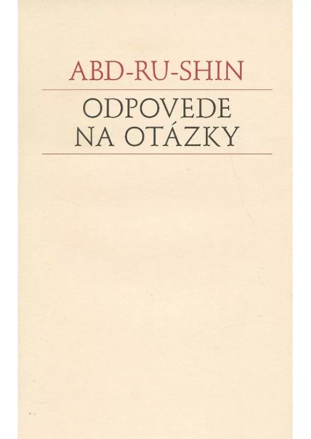 Abd-ru-shin - Odpovede na otázky