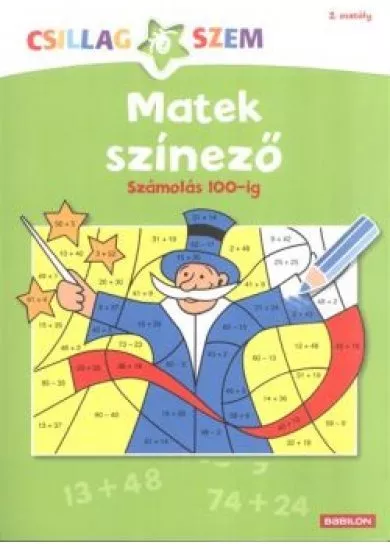 Matek színező: Számolás 100-ig /Csillagszem 2. osztály