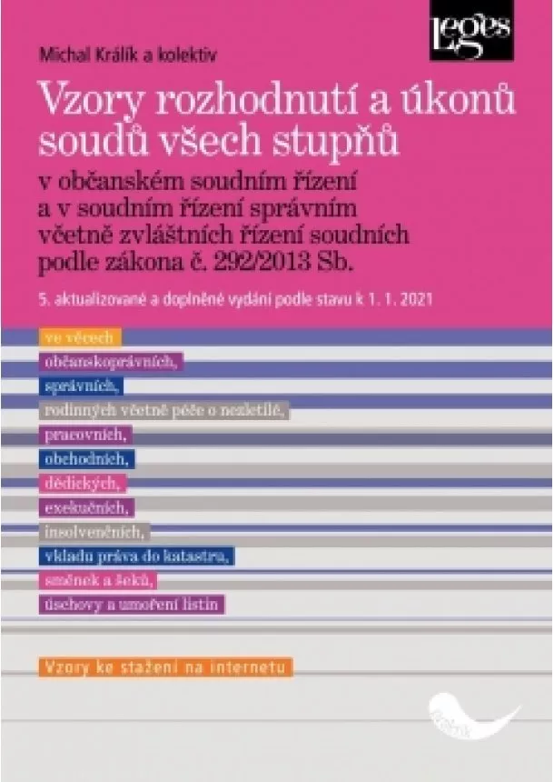 Králík Michal - Vzory rozhodnutí a úkonů soudů všech stupňů