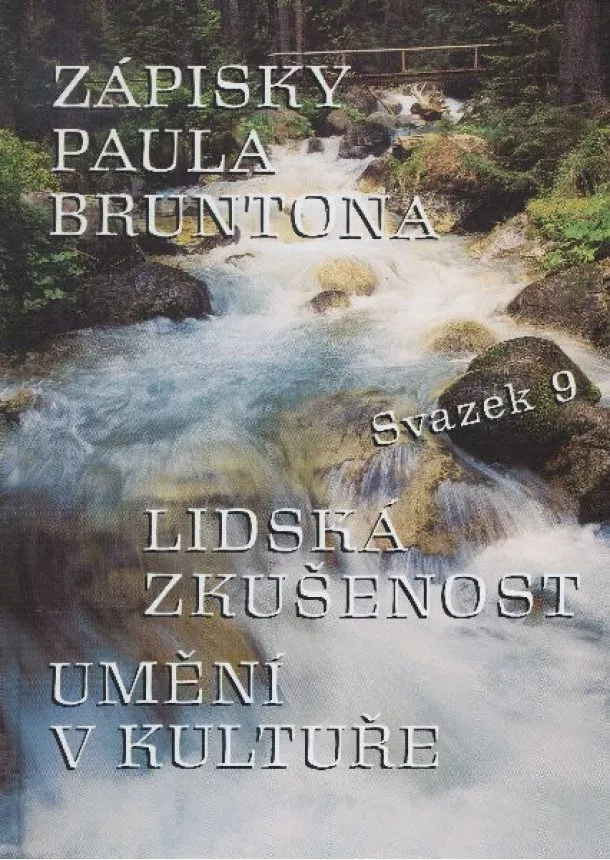 Paul Brunton - Zápisky Paula Bruntona - svazek 9 - Lidská zkušenost umění v kultuře