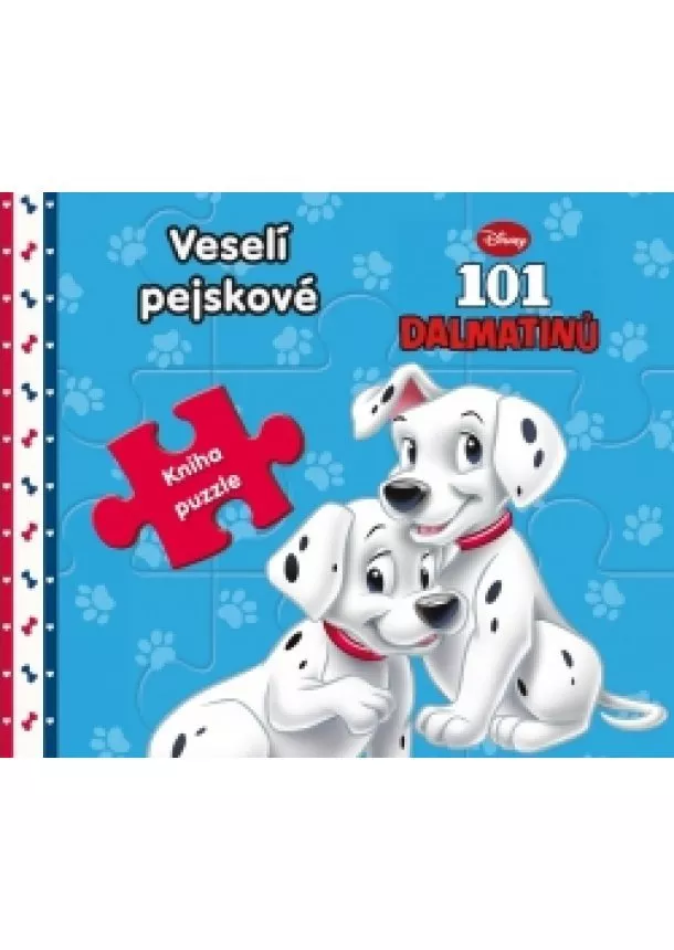 Walt Disney - 101 Dalmatinů - Veselí pejskové - Kniha puzzle