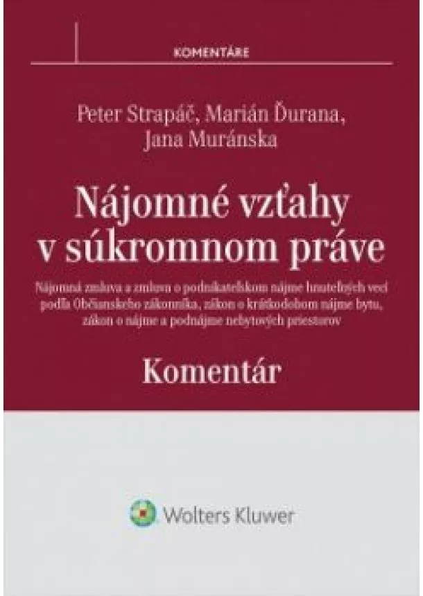 Kolektív - Nájomné vťahy v súkromnom práve