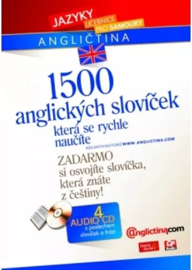 1500 anglických slovíček, která se rychle naučíte - verze se 4 audio CD