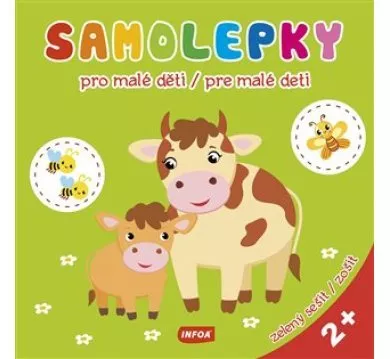 Samolepky pre malé deti - zelený zošit