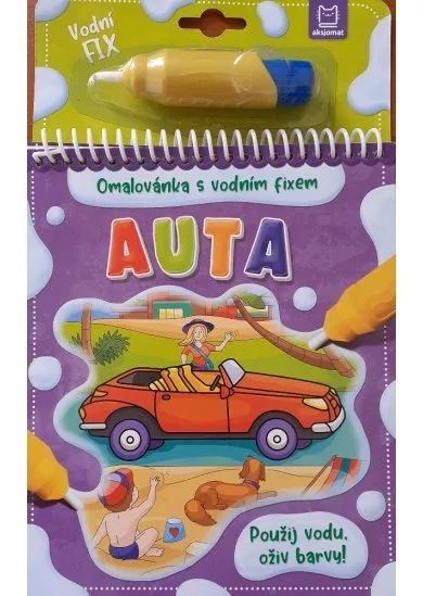 Auta - Omalovánka s vodním fixem