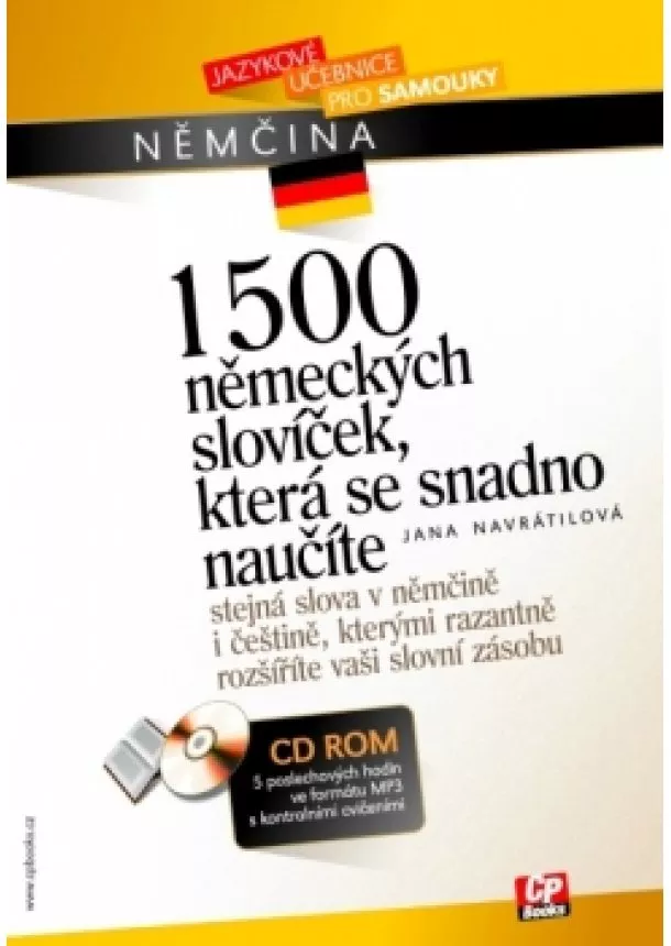 Jana Navrátilová - 1500 německých slovíček, která se snadno naučíte