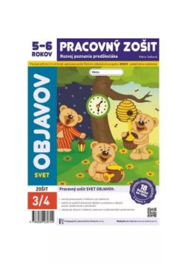 Mária Tašková - Svet objavov - Pracovný zošit 5- 6 rokov