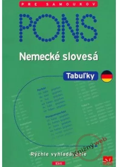 Nemecké slovesá - PONS - tabuľky