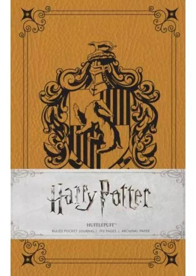 Harry Potter Hufflepuff Ruled Pocket