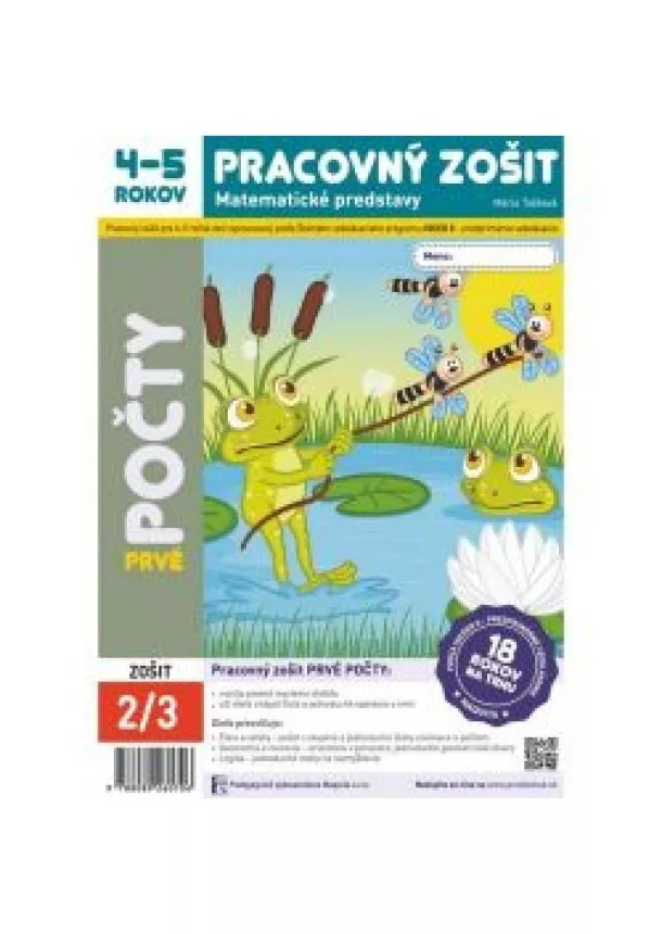 Mária Tašková - Prvé počty - Pracovný zošit 4 5  rokov