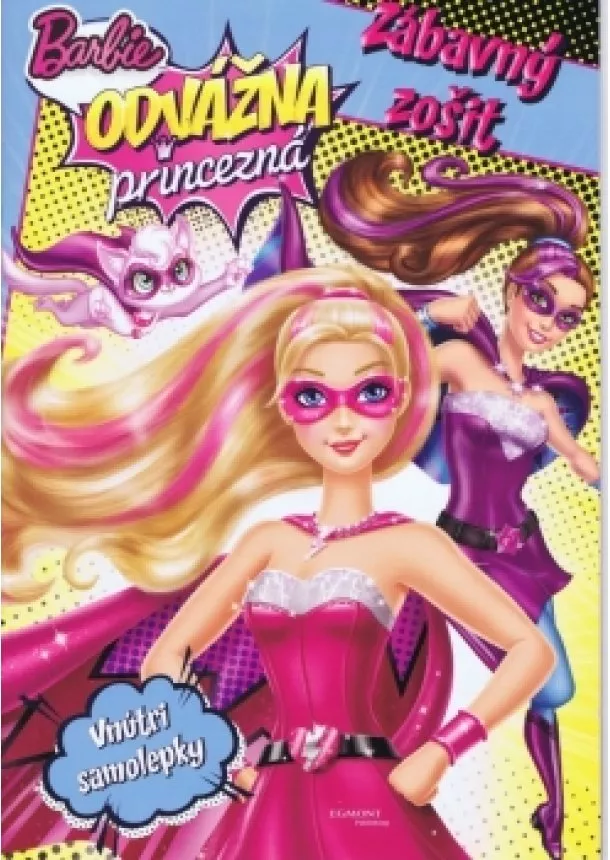 Mattel - Barbie - Odvážna princezná - Zábavný zošit - Vnútri samolepky