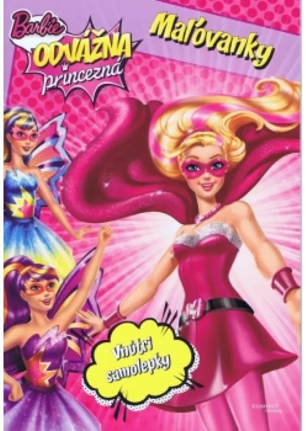 Mattel - Barbie - Odvážna princezná - Maľovanky - Vnútri samolepky