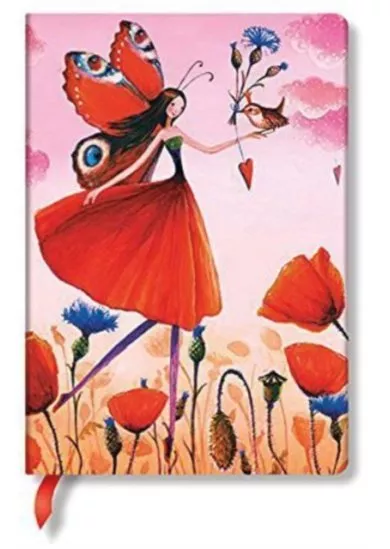 Poppy Field Midi lined