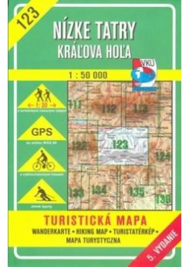 autor neuvedený - TM - Nízke Tatry, Králova Hoľa 1:50T  tmč. 123 