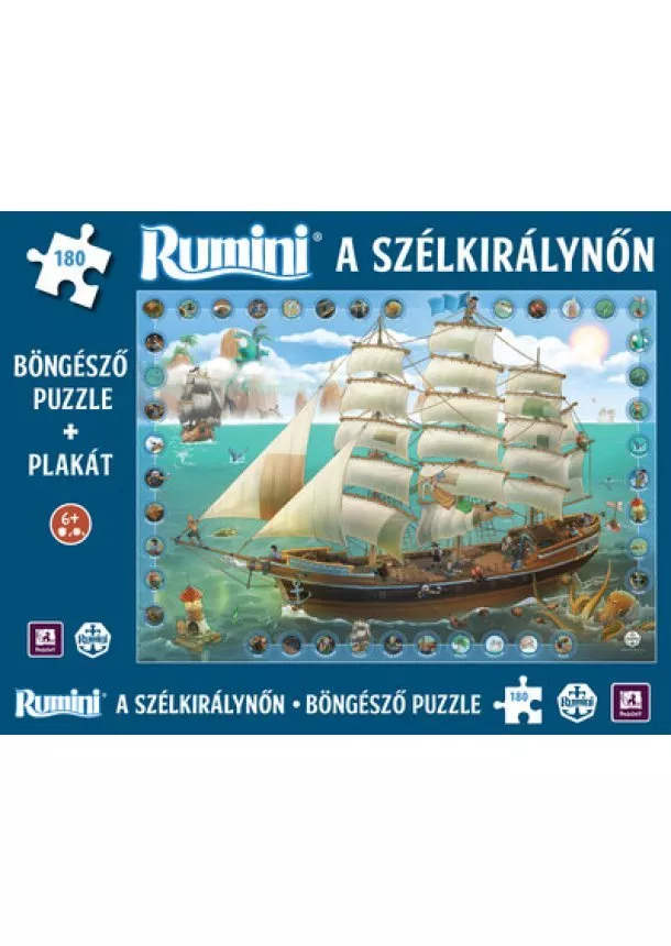 Berg Judit - Rumini - A szélkirálynőn / Böngésző puzzle + plakát