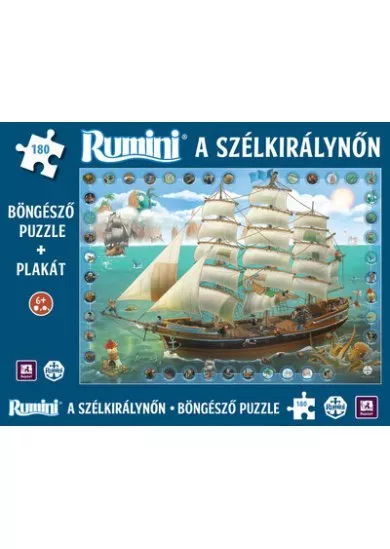 Rumini - A szélkirálynőn / Böngésző puzzle + plakát