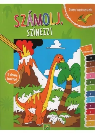 Számolj, színezz! - Dinoszauruszok