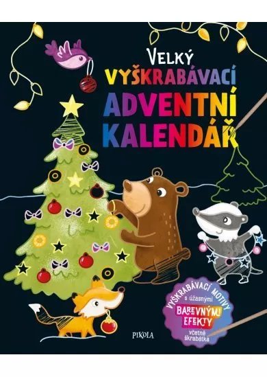 Velký vyškrabávací adventní kalendář