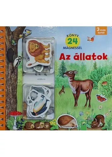 Az állatok - Könyv 24 mágnessel - 3 éves kortól