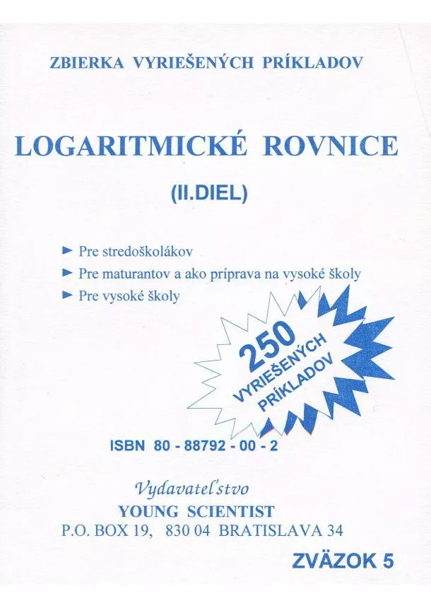 Marián Olejár - Logaritmické rovnice 2 diel