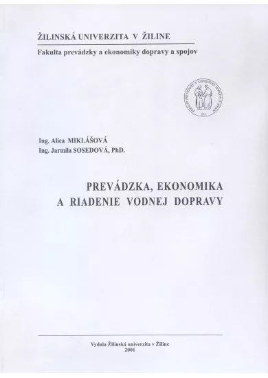 Prevádzka, ekonomika a riadenie vodnej dopravy