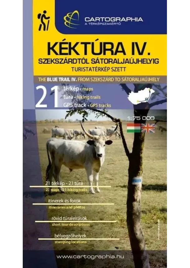 Turistakalauz - Kéktúra IV. turistatérkép szett (Szekszárdtól Sátoraljaújhelyig)