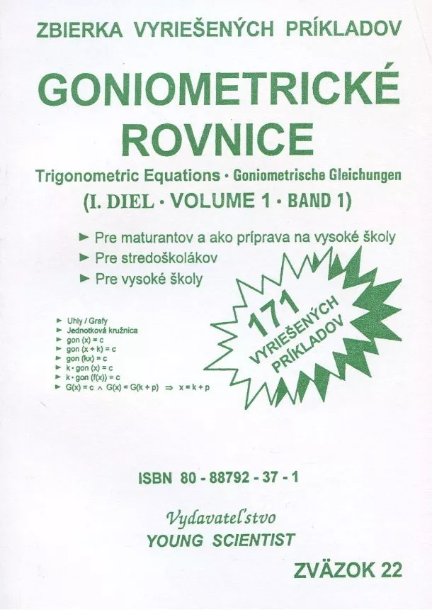 Marián Olejár - Goniometrické rovnice I. diel - 171 vyriešených príkladov