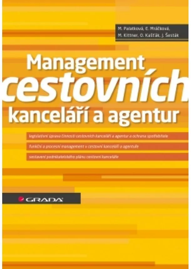 Monika Palatková - Management cestovních kanceláří a agentur