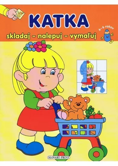 Katka - skladaj - nalepuj - vymaľuj