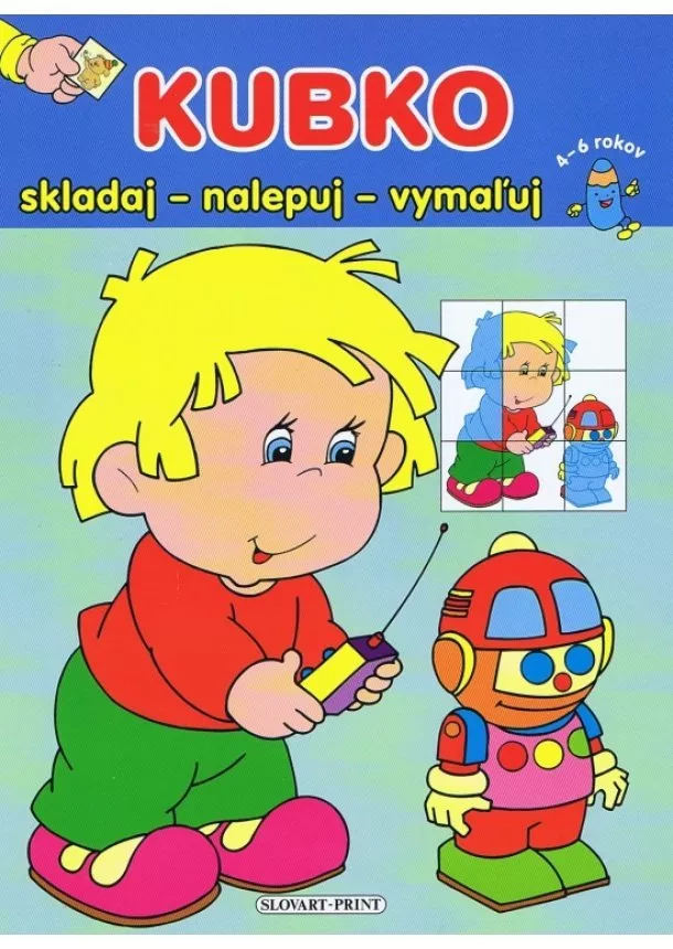 autor neuvedený - Kubko - skladaj - nalepuj - vymaľuj