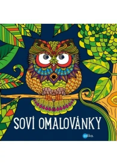 Soví omalovánky