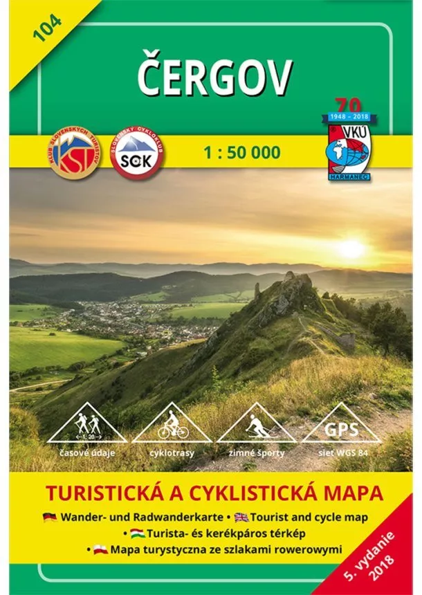 kolektiv - Čergov 1:50 000 - Turistická mapa 104