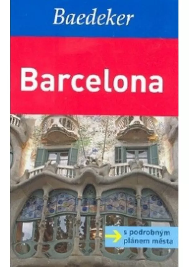 autor neuvedený - Barcelona s velkou mapou města - Baedeker