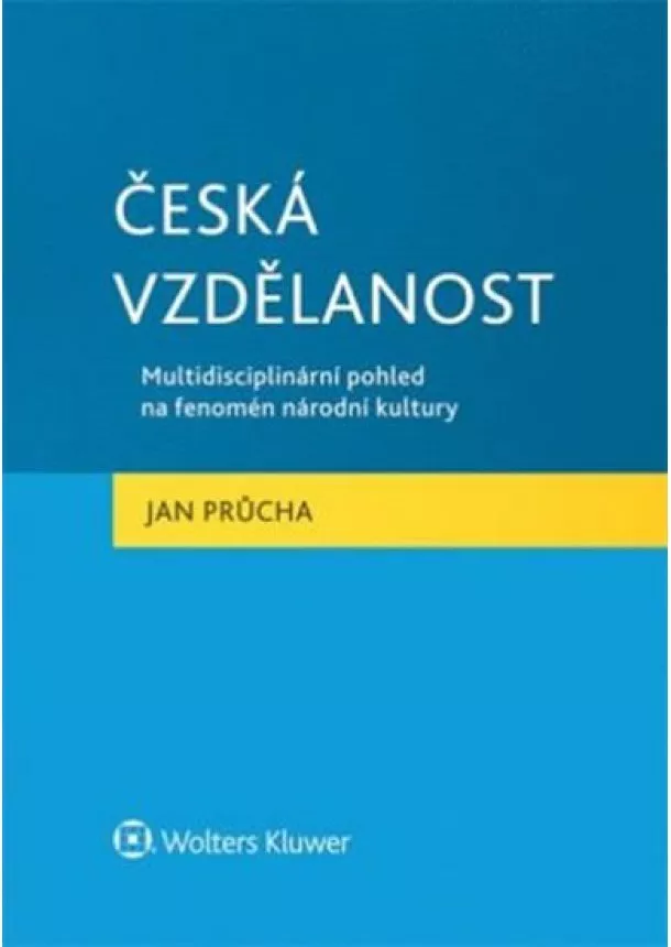 Jan Průcha - Česká vzdělanost