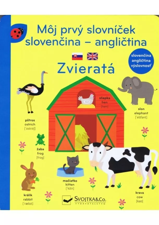 autor neuvedený - Môj prvý slovníček - Zvieratá slovenčina - angličtina